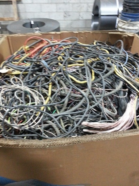 Copper car harness wire scrap